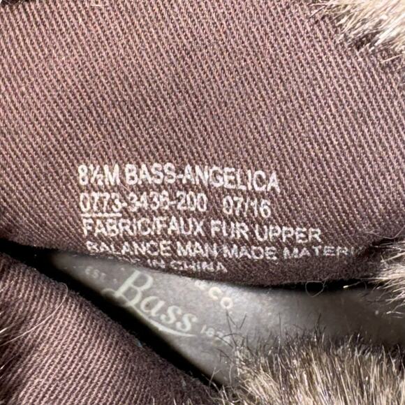 Bass Angelica Faux Fur Brown Lace-Up Boots Women’s Size 8.5 US - Picture 8 of 8